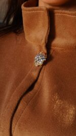 Cape ultra tendance en velours de laine – Image 2