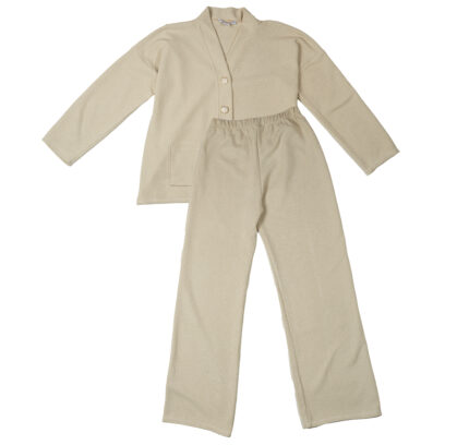 Ensemble femme beige en maille – Tunisie