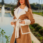 Manteau Soulayma – Faux Daim 3aloucha
